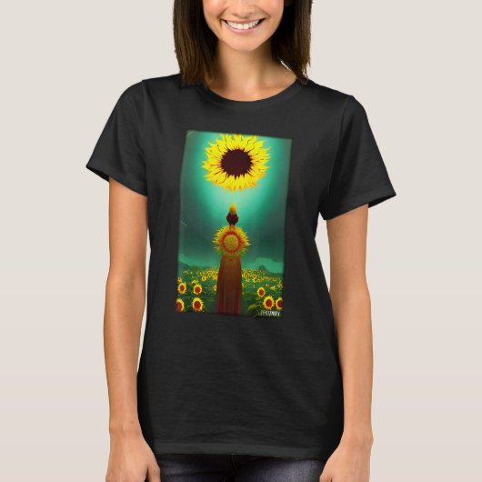 Zonnebloemmandje Vlentemeel Groene Natura T-shirt (Voorkant)