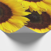 Zonnebloemmatte ompakken papier (Hoek)