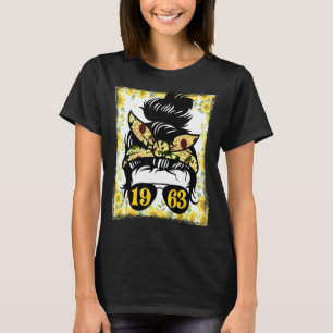 Zonnebloemmoeder geboren in 1963 t-shirt
