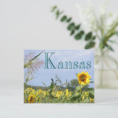 Zonnebloemmonarch Briefkaart (Staand voorkant)