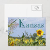 Zonnebloemmonarch Briefkaart (Voorkant / Achterkant)