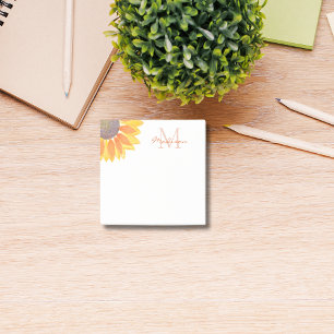 Zonnebloemmonogram Post-it® Notes