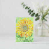 Zonnebloemmozaïekartiesten in de ACEO-handel Visitekaartje (Staand voorkant)