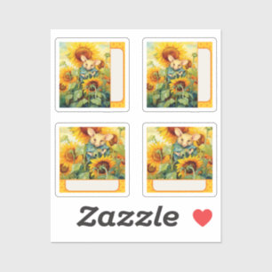 Zonnebloemmuis Sticker