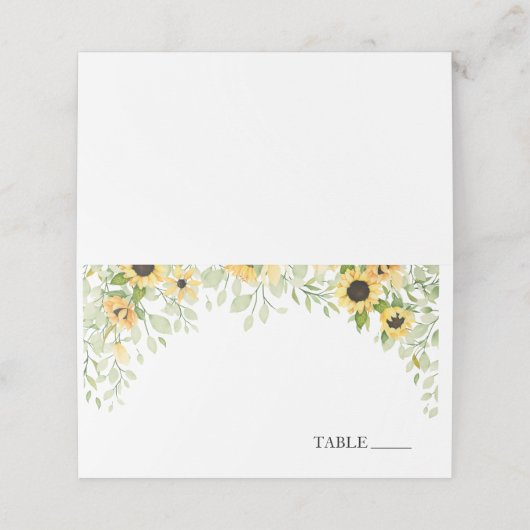 Zonnebloemnaam Plaats kaarten Plaatskaartje (Buitenkant ongevouwen)