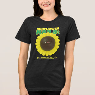 Zonnebloemnagels: waarom niet? Tri-Blend shirt