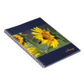 Zonnebloemnotebook Notitieboek (Rechterzijde)