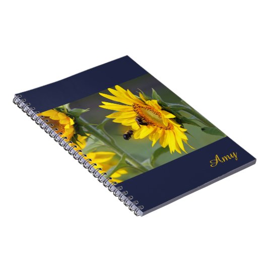 Zonnebloemnotebook Notitieboek (Rechterzijde)