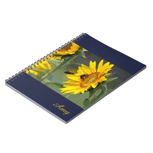 Zonnebloemnotebook Notitieboek (Linkerzijde)