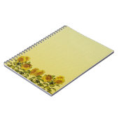 Zonnebloemnotebook Notitieboek (Linkerzijde)