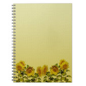 Zonnebloemnotebook Notitieboek (Voorkant)