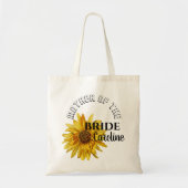 zonnebloemoeder van de bruid tote bag (Voorkant)