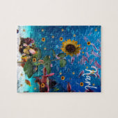 Zonnebloemoederige oceaanpuzzels legpuzzel (Horizontaal)