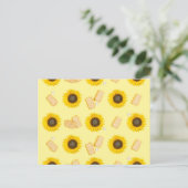 zonnebloemolie briefkaart (Staand voorkant)