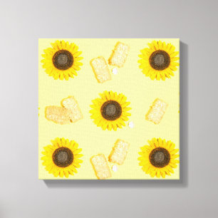 zonnebloemolie canvas afdruk