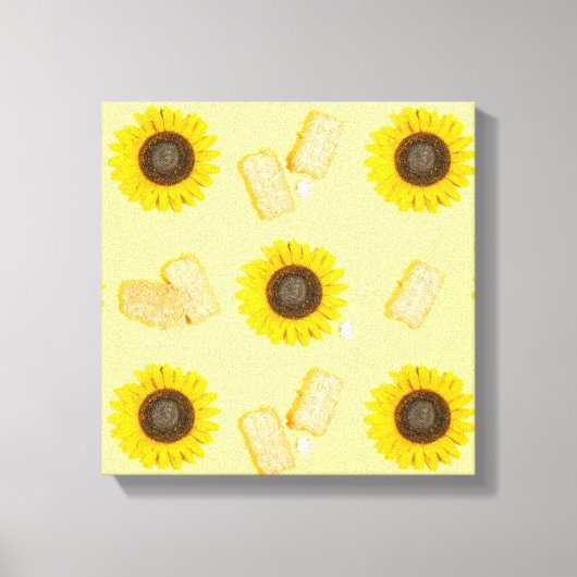 zonnebloemolie canvas afdruk (Voorkant)