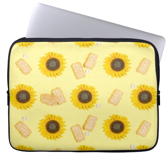 zonnebloemolie laptop sleeve (Voorkant)