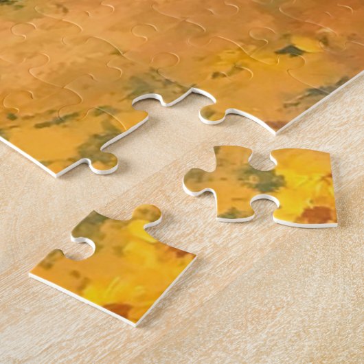 Zonnebloemolie - moeilijk te verven legpuzzel (Zijkant)