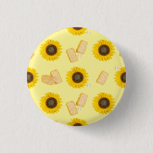 zonnebloemolie ronde button 3,2 cm (Voorkant)