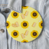 zonnebloemolie ronde button 6,0 cm (In situ)