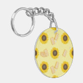 zonnebloemolie sleutelhanger (Voorkant Links)