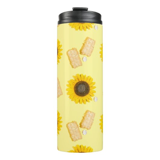zonnebloemolie thermosbeker (Voorkant)