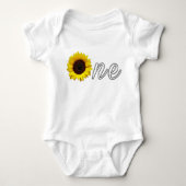 Zonnebloemontwerp één romper (Voorkant)