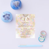 zonnebloemontwerp flyer (Enkel)