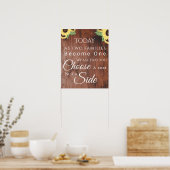 Zonnebloemontwerp kiest een stoel en geen zijkant poster (Keuken)