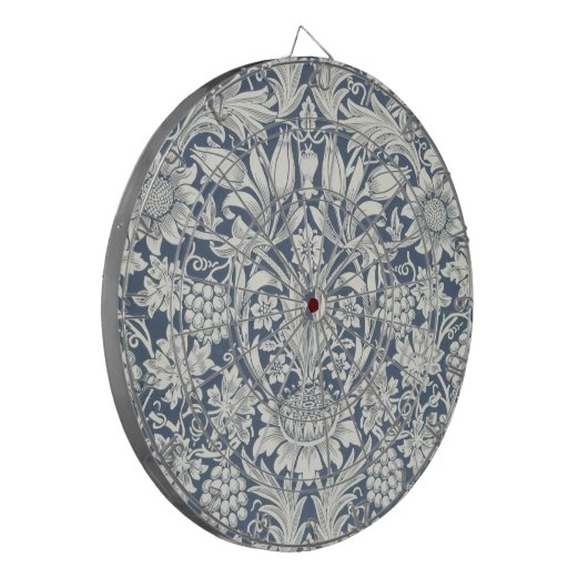 Zonnebloemontwerp (van William Morris) Dartboard Dartbord (Voorkant Links)