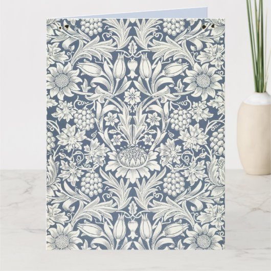Zonnebloemontwerp (van William Morris) Grote kaart (Voorkant)