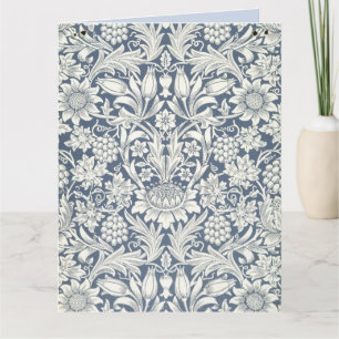 Zonnebloemontwerp (van William Morris) Grote kaart