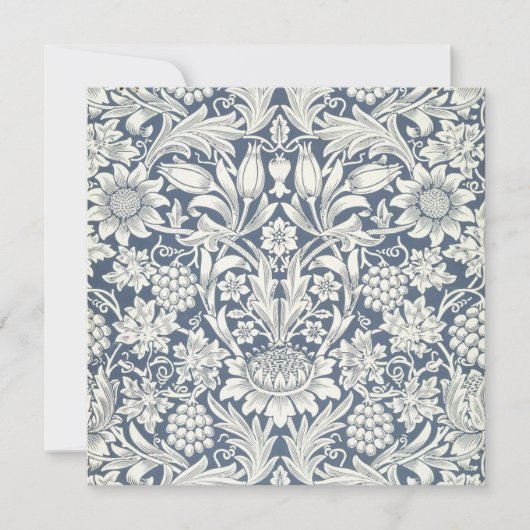 Zonnebloemontwerp (van William Morris) Kaart (Voorkant)