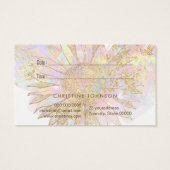 zonnebloemontwerpkaart visitekaartje (Achterkant)