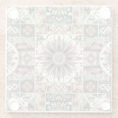 Zonnebloemoogst Glazen Onderzetter (Achterkant)