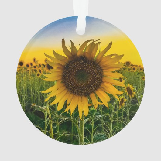 Zonnebloemornament Ornament (achterkant)