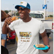  zonnebloemotor. Harris - Walz. blauwwit