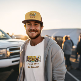  zonnebloemotor. Harris - Walz. Bruin Trucker Pet