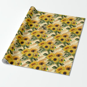 Zonnebloempakken Cadeaupapier