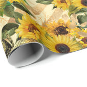 Zonnebloempakken Cadeaupapier (Rol Hoek)