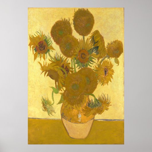 Zonnebloempalen door Vincent van Gogh Poster (Voorkant)