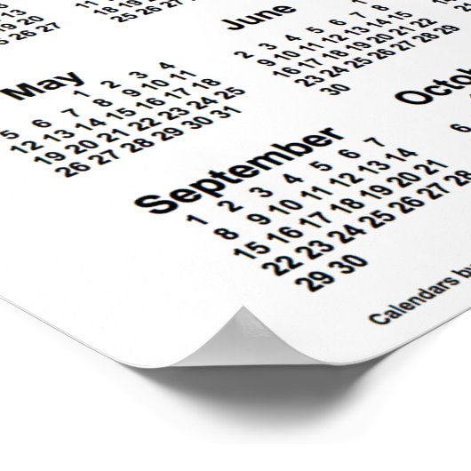 Zonnebloempalender 2024 van Janz Poster (Hoek)