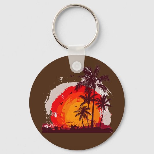 zonnebloempalm sleutelhanger (Voorkant)
