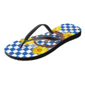 Zonnebloempanker Teenslippers (Schuin)