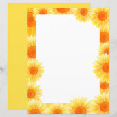 Zonnebloempapier (Voorkant / Achterkant)