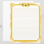 Zonnebloempapier (Voorkant / Achterkant)