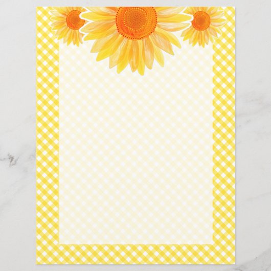 Zonnebloempapier (Voorkant)