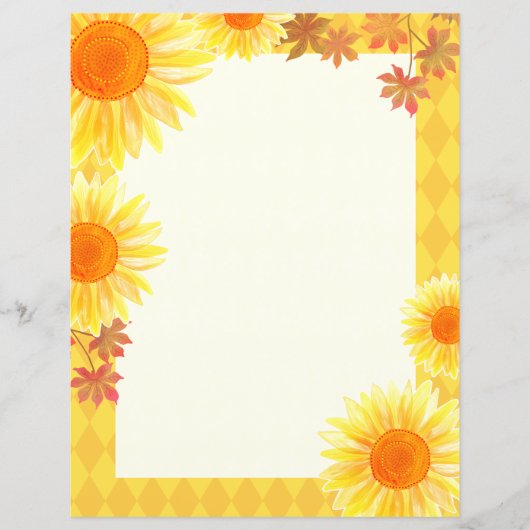 Zonnebloempapier (Voorkant)