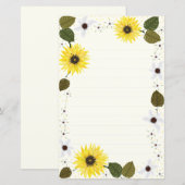 Zonnebloempapier (Voorkant / Achterkant)