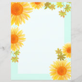 Zonnebloempapier (Voorkant)